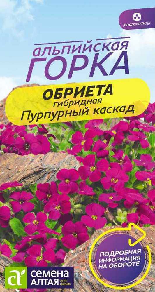 Обриета многолетняя Пурпурный каскад, 0,05 г Альпийская горка