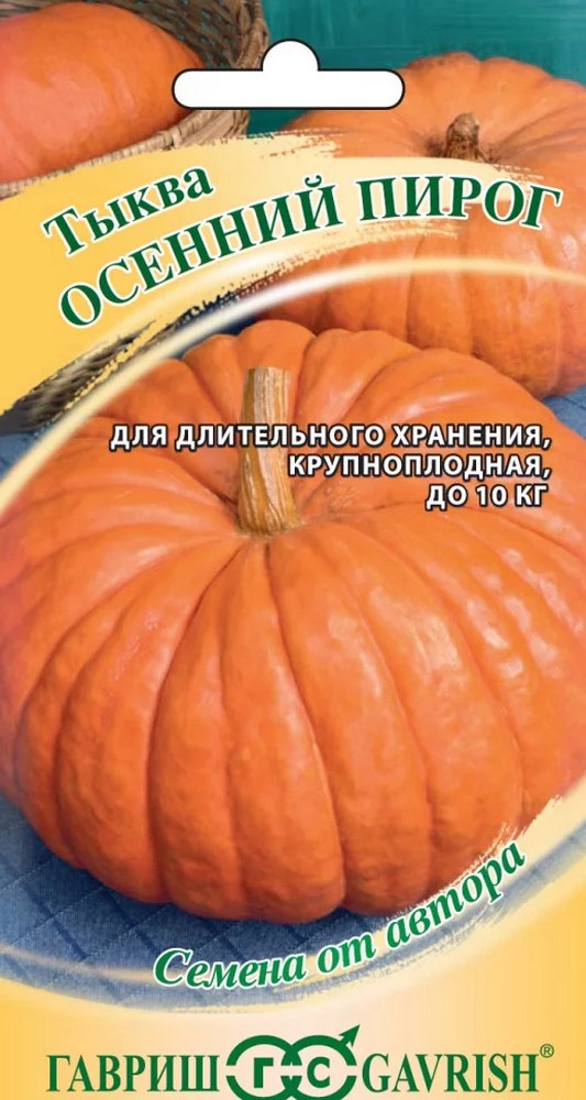 Тыква Осенний пирог, 2 г. Авторские семена. 