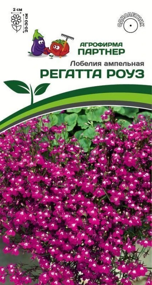 Лобелия ампельная Регатта Роуз, 10 шт. 