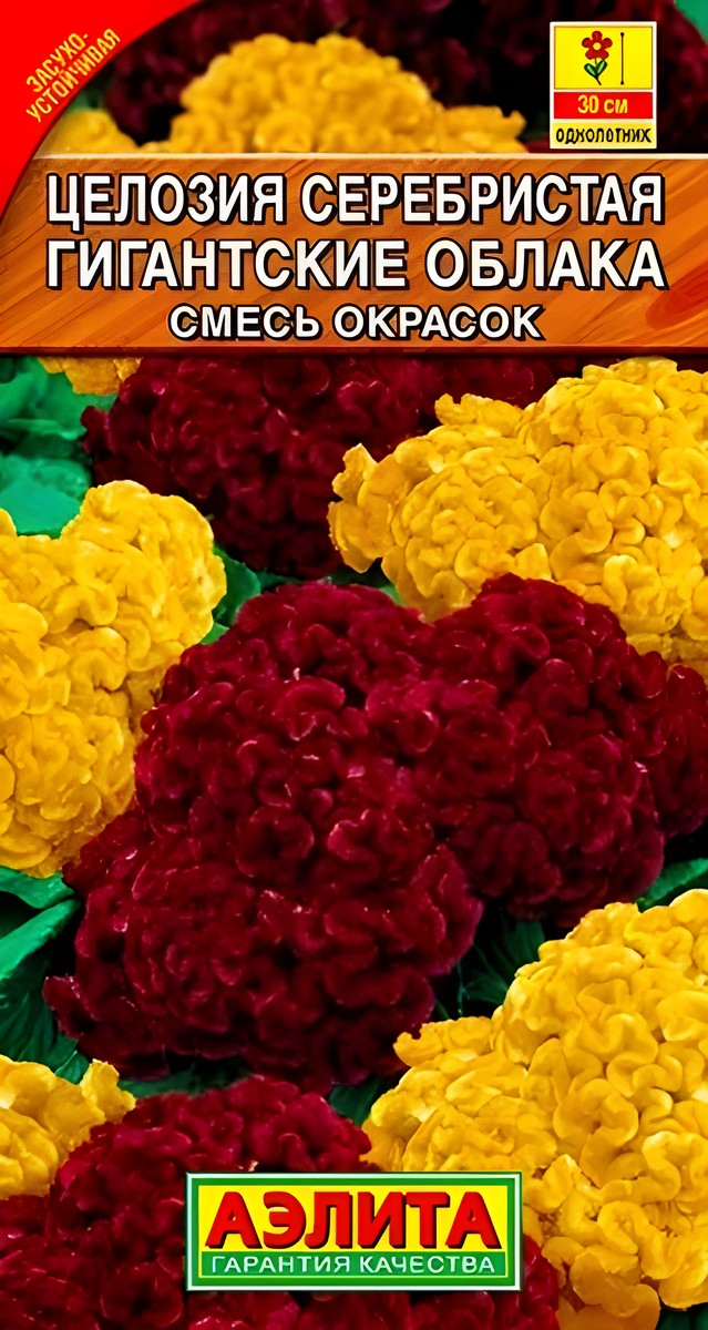 Целозия серебристая Гигантские острова, смесь окрасок, 0,05 г