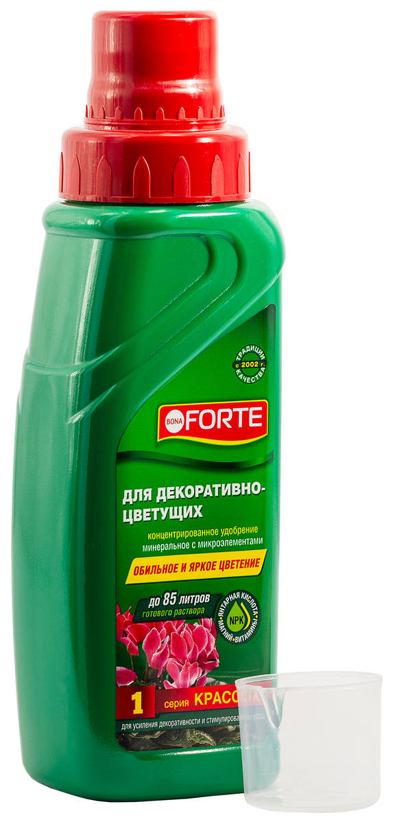 Bona Forte ЖКУ для декоративно-цветущих №1 Красота, 285 мл