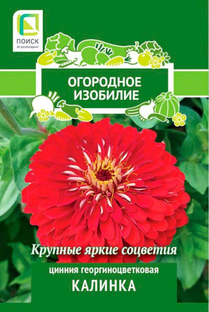 Цинния георгиноцветковая Калинка, Огородное изобилие, 0,4г