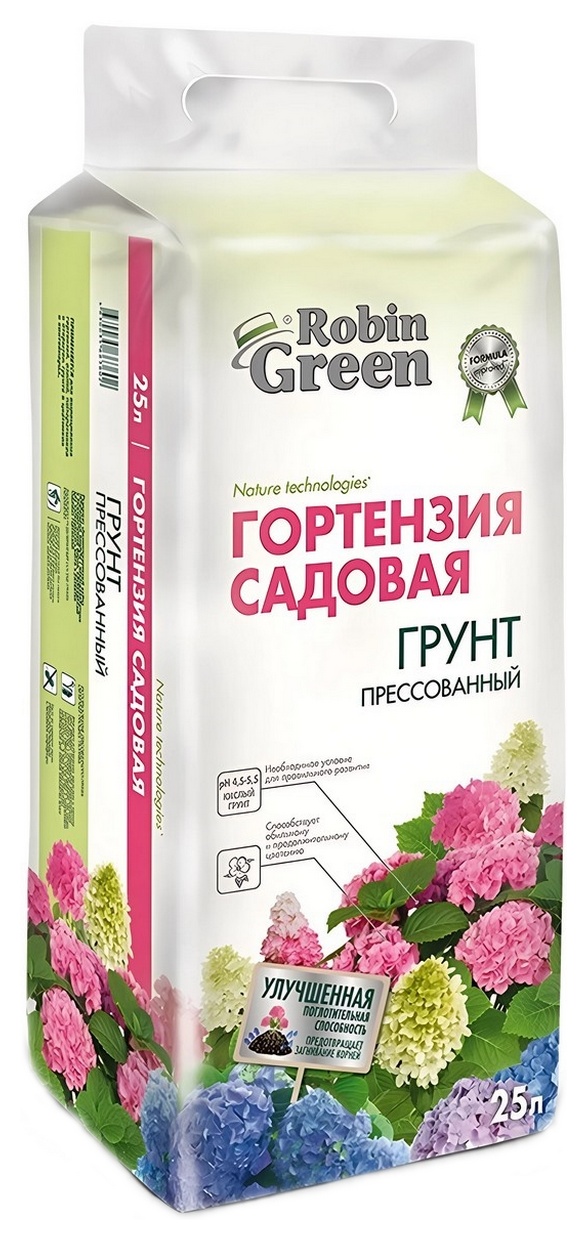 Грунт Для садовых гортензий, 25 л Robin Green