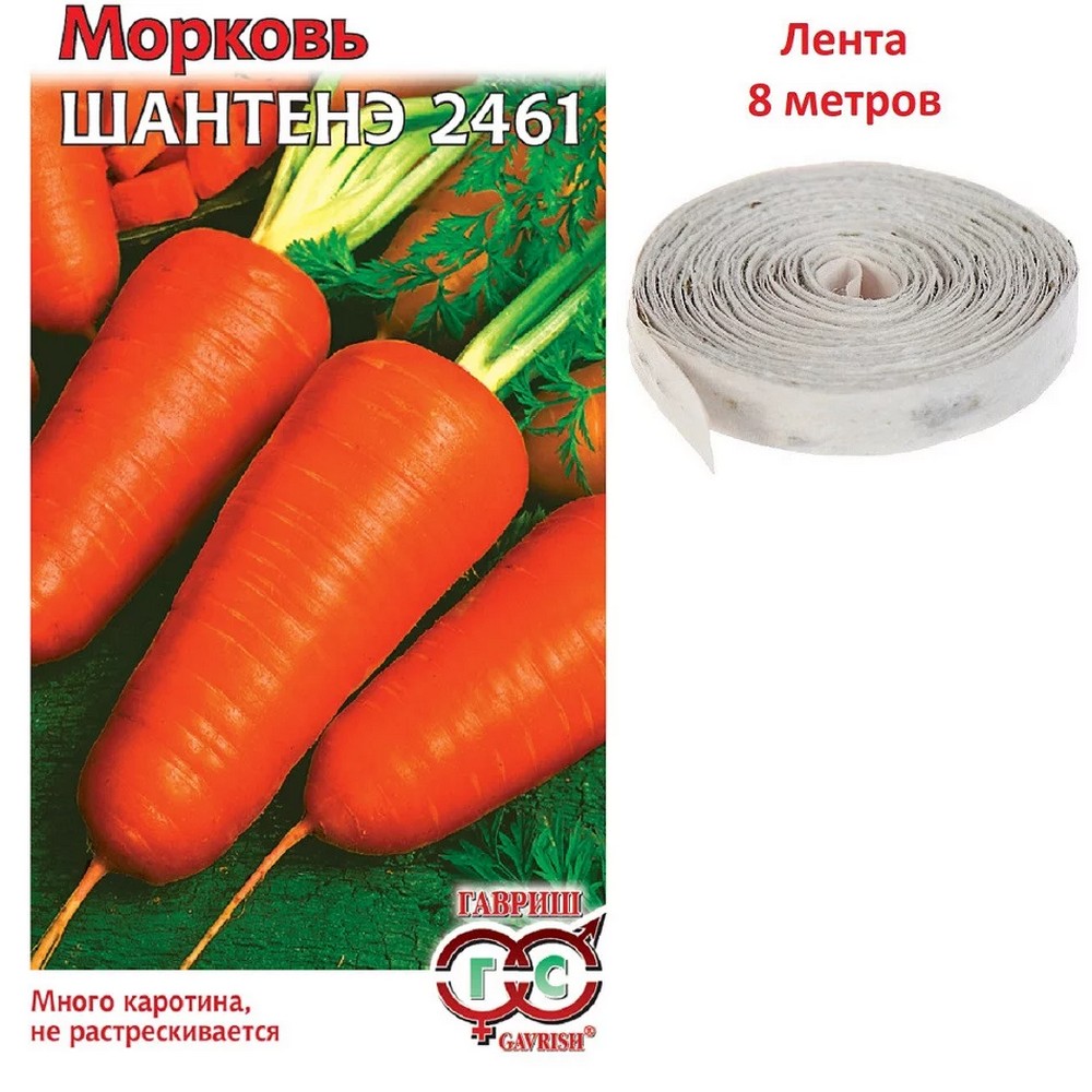 Морковь на ленте Шантенэ 2461, 8 м