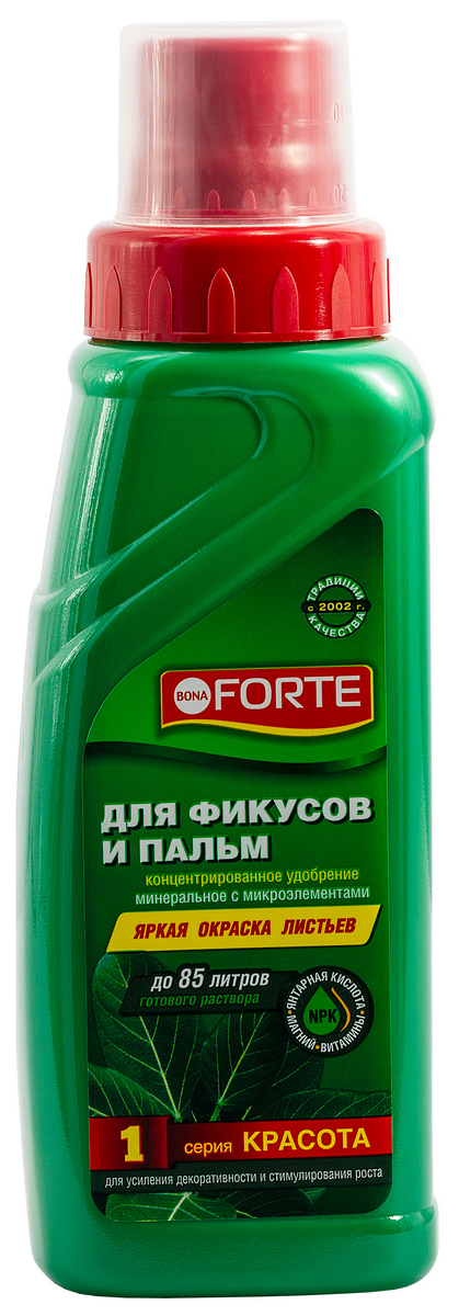 Bona Forte ЖКУ для фикусов и пальм №1 Красота, 285 мл