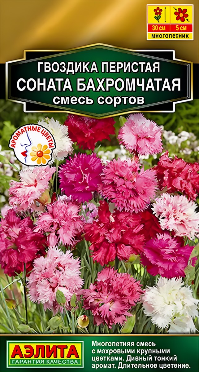 Гвоздика Соната бахромчатая, смесь сортов 0,1 г