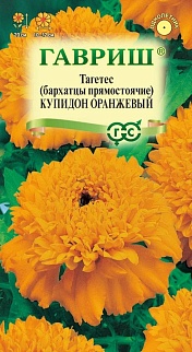 Бархатцы прямостоячие Купидон оранжевый, 0,05 г