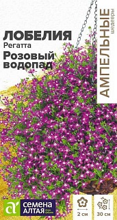 Лобелия ампельная Регатта Розовый Водопад, 8 шт. Ампельные Шедевры