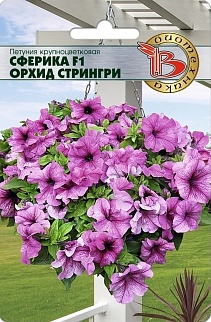 Петуния крупноцветковая Сферика F1 Орхид Стрингри, 10 шт. Биотехника
