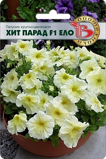 Петуния крупноцветковая Хит Парад F1 Ело, 15 шт. Биотехника