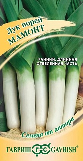 Лук порей Мамонт, 0,2 г. Авторские семена.